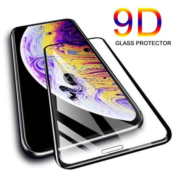 

9d protective glass on for iphone xr x xs 11 pro max 7 8 plus screen protector tempered glass