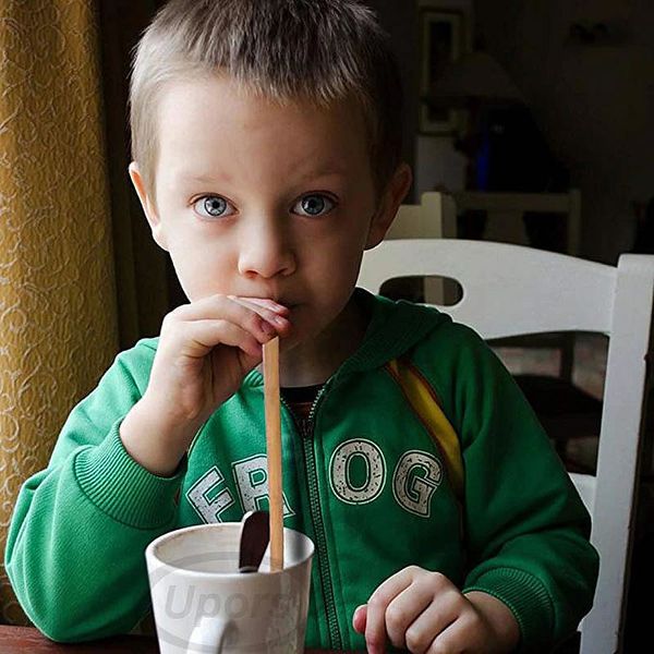 

25 pcs bamboo straws drinking 20cm