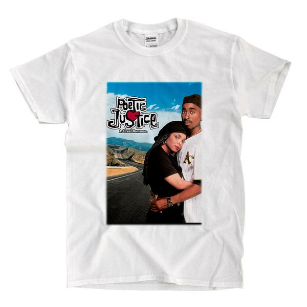 

poetic justice movie -white shirt - ships fast active 2019 tee, White;black