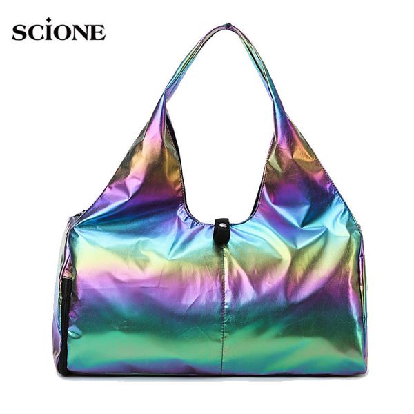 

yoga mat bag gym wet fitness bags glitter for women men training sac de sport laser gymtas sports tas sporttas 2020 xa441a