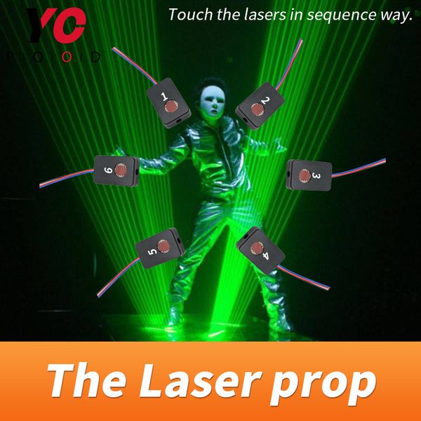 

takagism game prop the laser receiver laser harp touch the lasers in right sequence escape room game