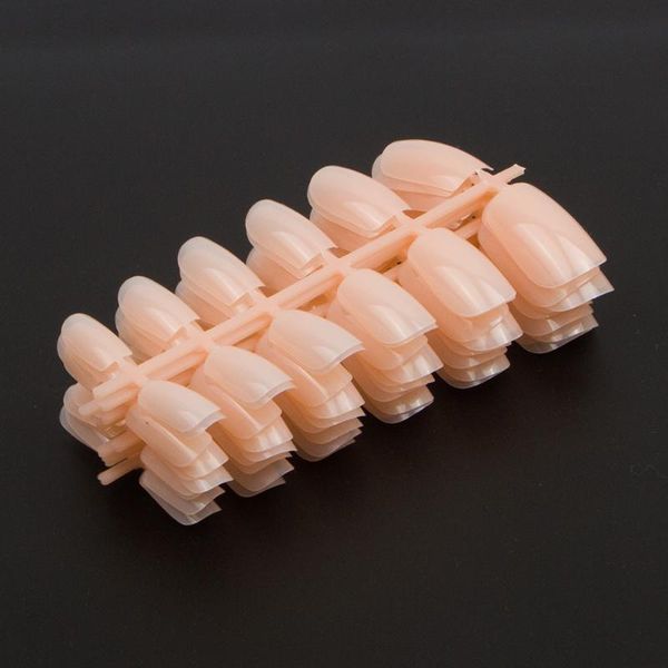 

tkgoes 120pcs акриловые искусственные ногти телесный цвет поддельный ongles типсы полное покрытие короткие дизайн ложные ногтей арт-салон, Red;gold