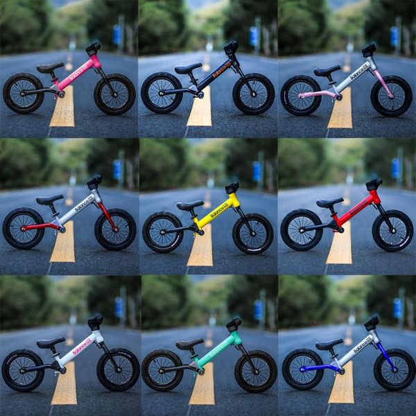 

bikes ultralight 12" push bike kids riding bicycle for 2- 6 years baby walker scooter no-pedal learn to ride pre