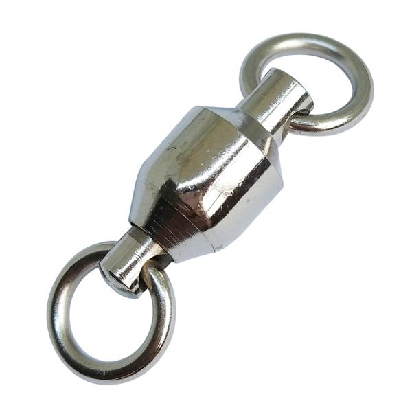 

f4001 50pcs/lot ball bearing swivel with solid ring fishing swivel sea fishing hook connector tackle tools sets 1#-10#
