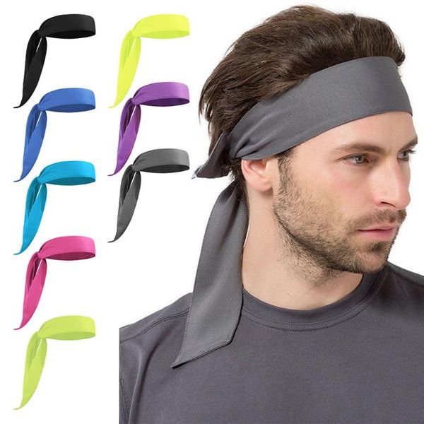 

absorbent yoga sport sweat headband men sweatband for men and women elastic hair bands head sweat bands sports safety hairband, Yellow;black