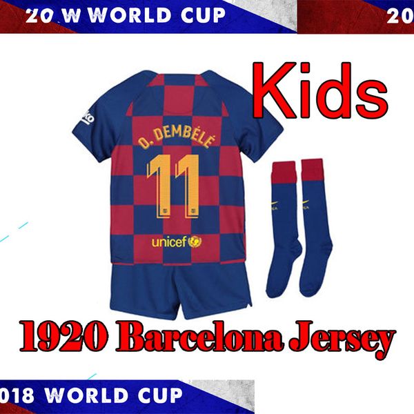 

2019 2020 occer jer ey barcelona cami eta de fÃºtbol 19 20 barca me i kid kit de jong griezmann rakitic football jer ey uniform