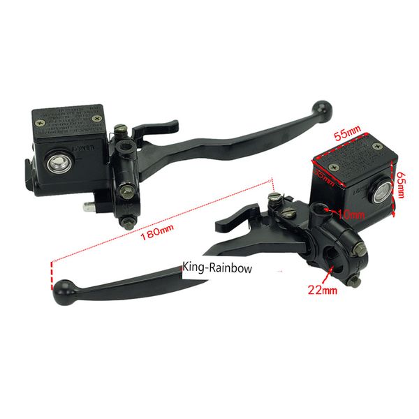 

1pcs atv gy6 motorcycle left / right upper front /rear brake pump hydraulic clutch pump with handle parking lock for 150cc 250cc