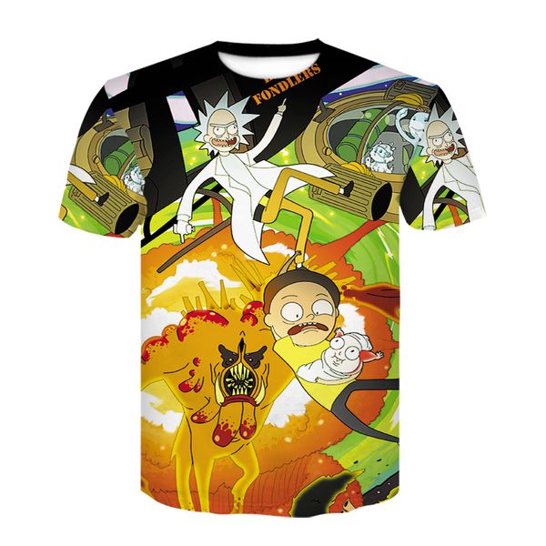 

2018 3d printed t-shirts men funny t shirts cartoon 3d print short sleeve tees fashion streetwear cothes, White;black