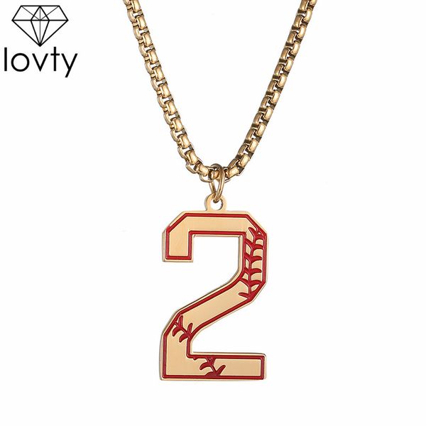 

lovty arabic numerals pendant necklace men women hip hop pendant necklace sport style anniversary party jewelry bijoux, Silver