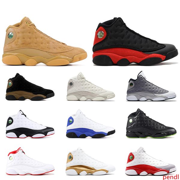 

13s men basketball shoes high court purple black cat bred chicago hyper royal wheat jumpman 13 mens athletic sports sneakers