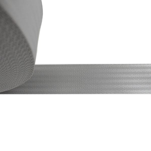 

beige color 47mm width 100% polyester material eleven stripe seat belt webbing