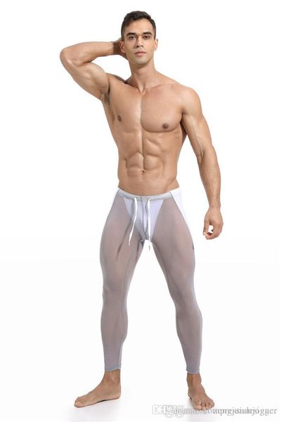 

mens slim designer sports pants solid color long style homme clothing skinny lightweight active casual apparel, Black