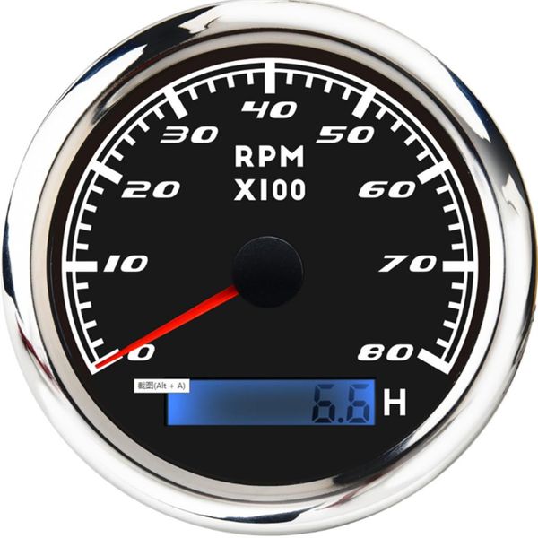 

8000 rpm 85мм marine boat тахометра датчик тахометра метр lcd часомер