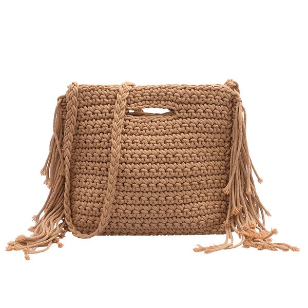 

women's straw bags ladies beach hand-made beach woven bags women handbag messenger bag 2019 summer shoulder crossbody bag
