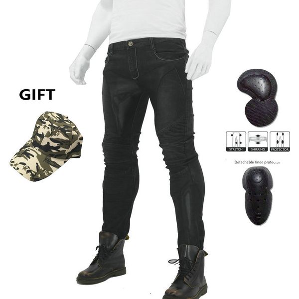 

loong biker juke 114-5 jeans black summer mesh breathable men's jeans motorcycle protective pants racing pants moto