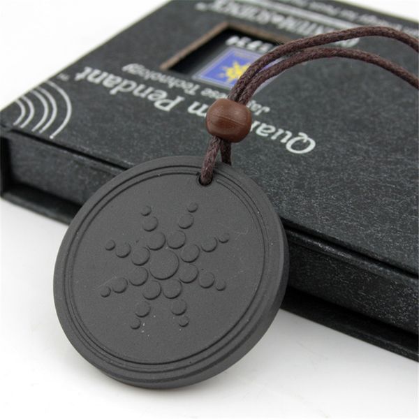

2019 new anti emf radiation protection pendant energy scalar bio science negative ions pendant power necklace for men women, Silver