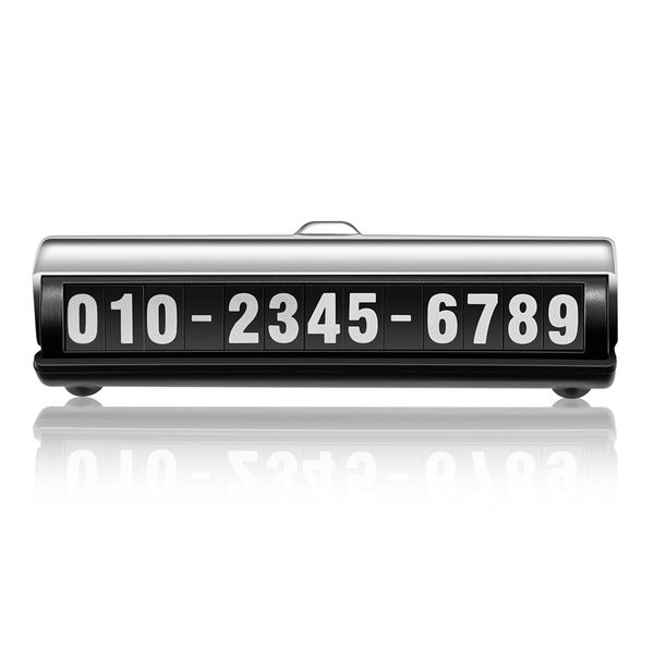 

parking car auto accessories plate card temporary rotatable invisible phone number eco-friendly stereo reverse sun resistant