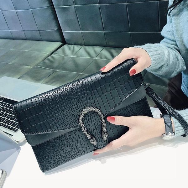

day clutches serpentine women purse ladies wristlet bag envelope shoulder crossbody bags for women