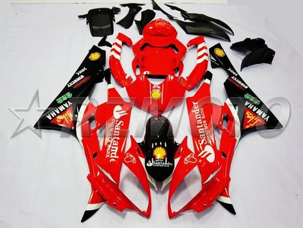 

4gifts injection mold new abs motorcycle full fairings kit fit for yamaha yzf-r6 2006 2007 06 07 r6 bodywork set red