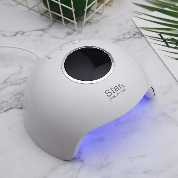 

новый star6 24 вт уф-светодиодная лампа сушилка для ногтей с авто датчик жк-дисплей ногтей уф-лампа для гель-лака быстрое отверждение маникю