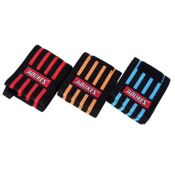 

sports wristband gym wrist straps fitness weight lifting training hand bands bracers, Black;red