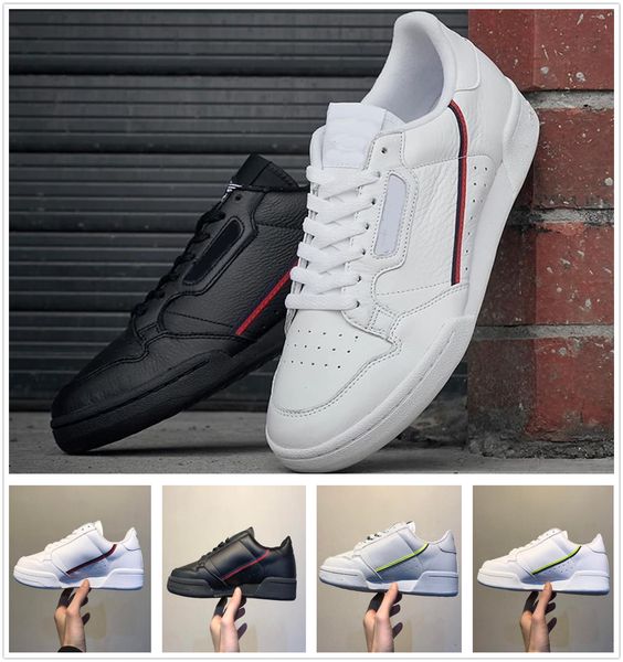 

2019 antique ad continental 80 rascal leather x kanye west casual shoes white og core black aero blue grey pink men fashion sneakers 36-45, White;red