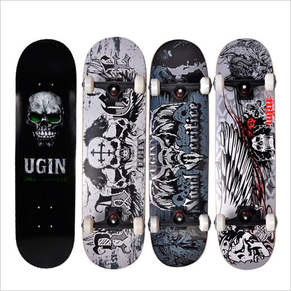 

initial professional four-wheeled skateboards for men and women