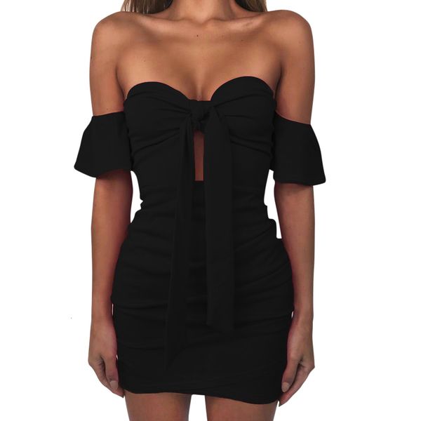 

womens clothing womens dress women summer off shoulder short sleeve lace party mini dress summer party causal black red white dress, Black;gray