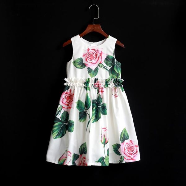 

flower ruffle dress for girls mom wedding party dresses vestidos 2020 fashion mother daughter dress family looks match outfits, Blue