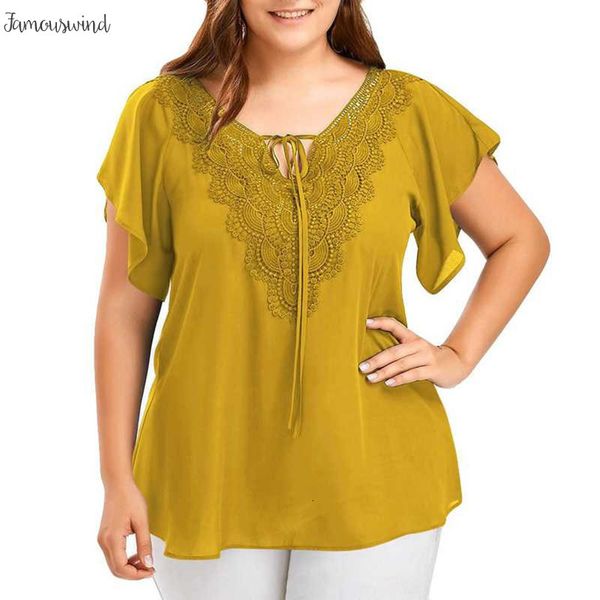 

летние блузки топы женщины blusas mujer мода передняя сорочка v шеи bat коротким рукавом туники рубашка lace femme, White