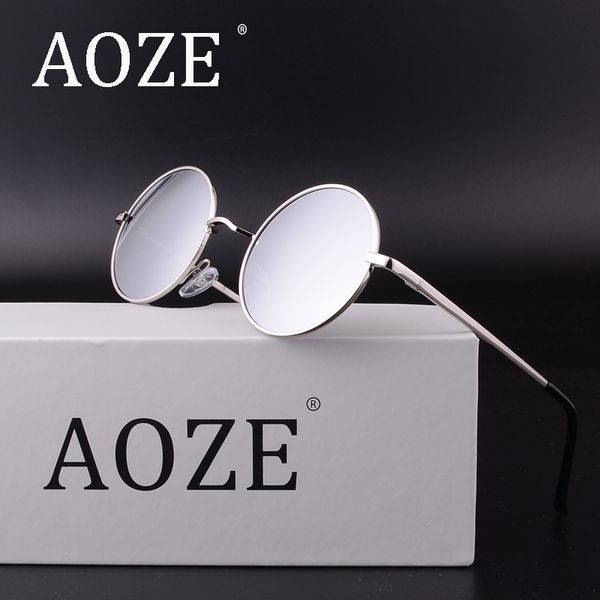 

color polarized sunglasses gothic steampunk sunglasses mens womens fashion retro small vintage round eyewear shades black metal, White;black