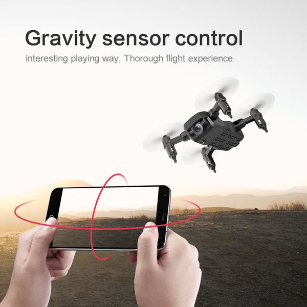 

lf606 2.4g mini rc quadcopter with camera 4k wifi hd fpv drone altitude hold headless mode follow me rc drone for kids