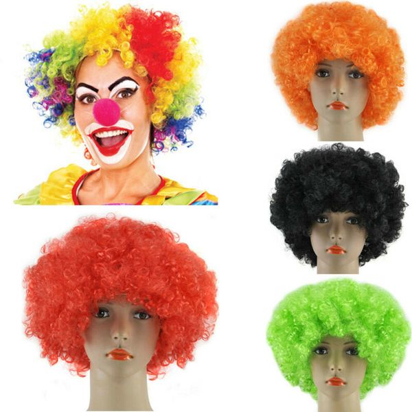 2020 Hot The Clown Play A Wig Holiday Party Curly Afro Fancy Dress