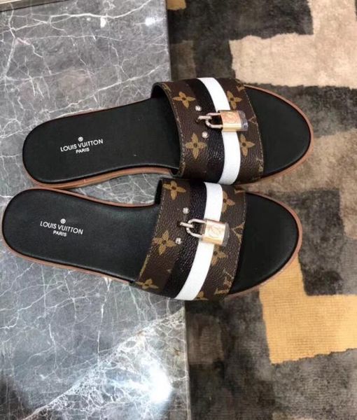 

2020 men women sandals shoes luxury slide summer fashion wide flat slippery sandals slipper flip no box, Black