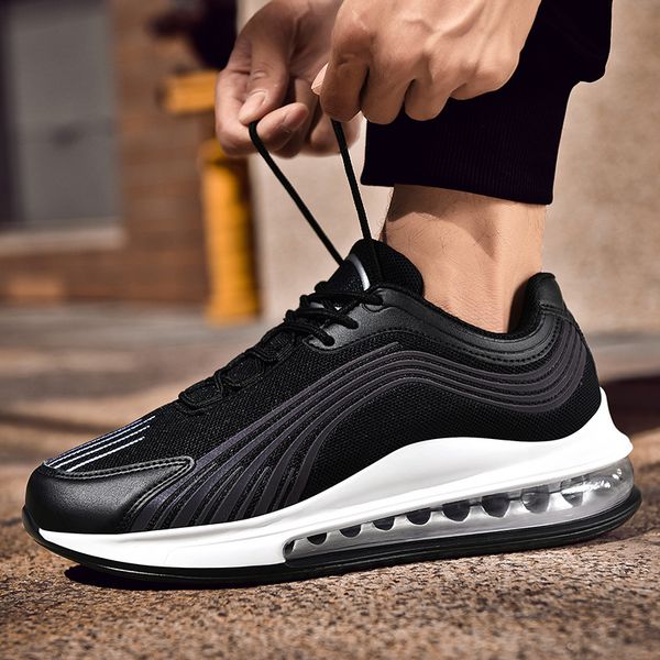 

official men casual shoes sport breathable 90 react cushion sneakers 720 trend 720 trainers size 46 us 12 shoes, Black