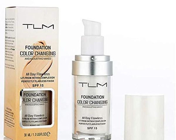 

Factory Price TLM Flawless Color Changing Liquid Foundation 30ml Long-wear Makeup Change To Your Skin Tone By Blending