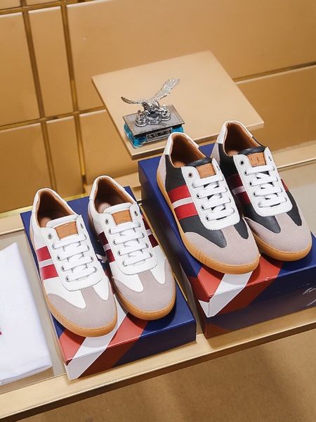 

selling fashion men luxury designer shoes open classic real leather casual brand shoes designer, Black