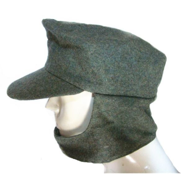 

коллекционные m43 второй мировой войны шапка шляпа немецкий elite military армия поле hat cap шерсти зеленый серый, Black;white