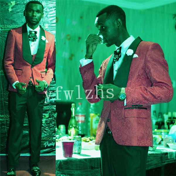 

handsome one button groomsmen shawl lapel groom tuxedos mens wedding dress man jacket blazer prom dinner suits (jacket+pants+tie+vest) w139, Black;gray