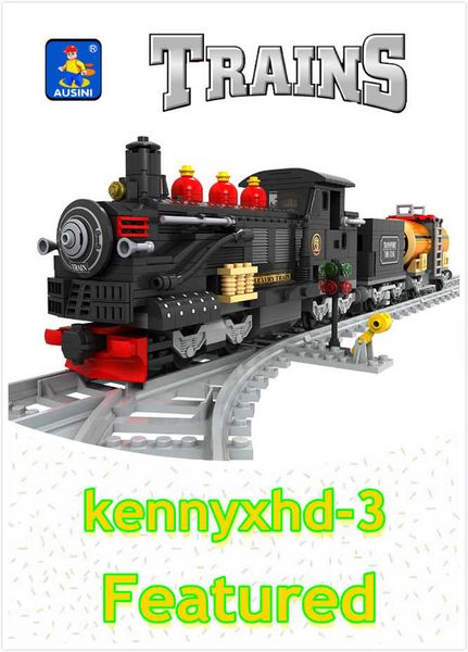 

собранные строительные блоки поезд игрушка 586 штук пластиковых развивающих игрушек