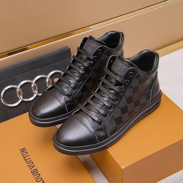 

2019o famous luxury trend high casual sports shoes mens casual shoes mens genuine leather lace up sport shoes eur 38-44