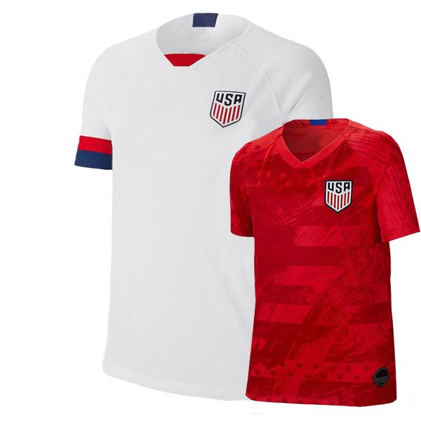 

Top Qality Soccer Jersey America Home White 19 20 PULISIC YEDLIN BRADLEY 2019 united states away red football shirts