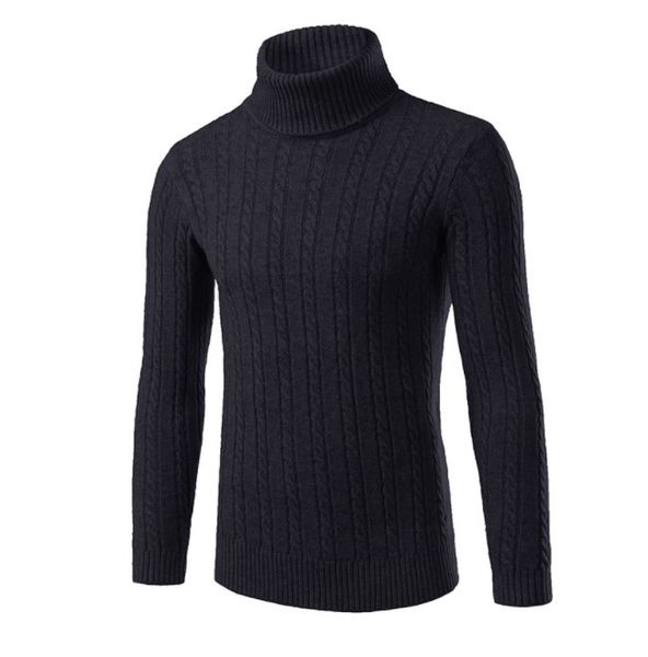 

2019 autumn boy's slim fitting gentiana stitch sweaters with long sleeve men's casual pullover turtle neck knit shirts males sweat, White;black