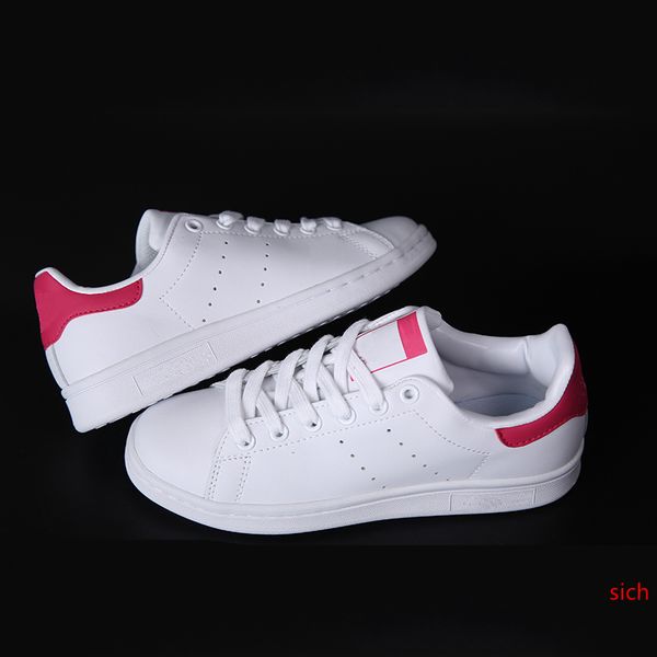 

discount new mens stan smith loafers classic leather breathable college red casual shoes for women stan smith shoes with size36-44