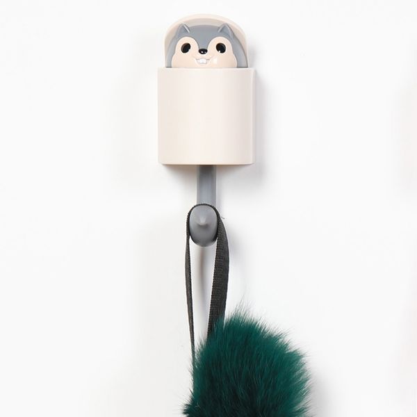 

creative single hook design squirrel coat rack squirrel clothes shoes hat hooks household kitchen bathroom bedroom storage rack