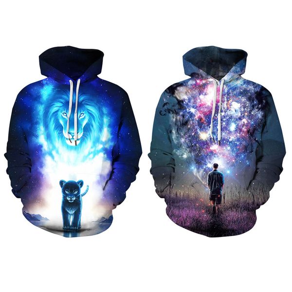 

new style men's designer hoodies stretch sweatshirts hip hop pullovers sportswear 3d printing couples with clothing s-5xl 142, Black