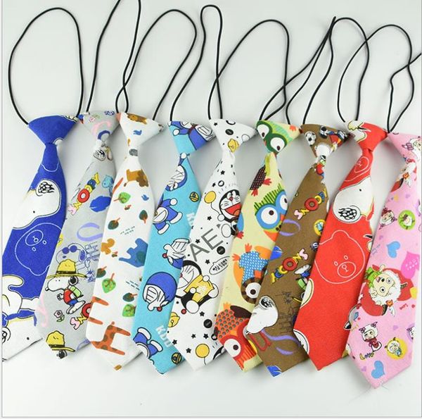 

small tie women with creative fun cartoon canvas short children's tie, Blue;purple