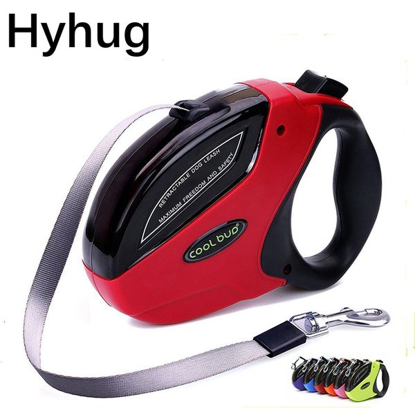 

pet retractable leash abs large medium dogs automatic extending traction rope 5m 50kg luxury walking dog leash lead modern hy080