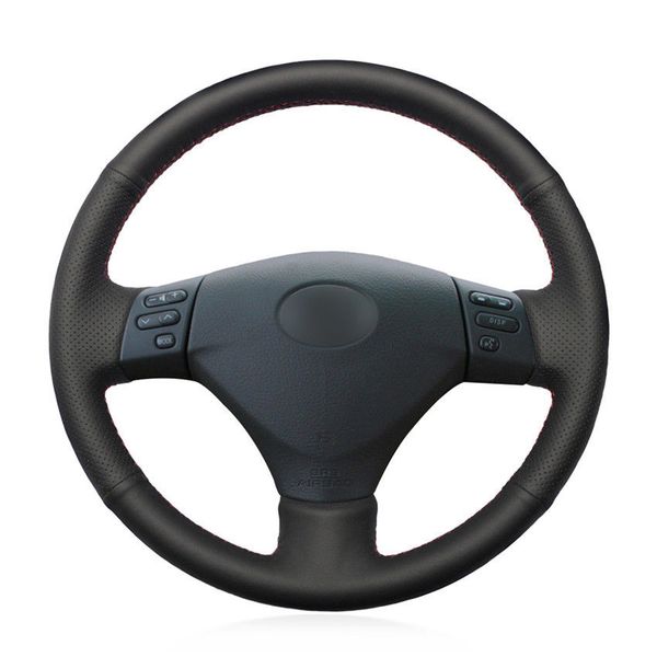 

black artificial leather car steering wheel cover for lexus rx330 rx400h rx400