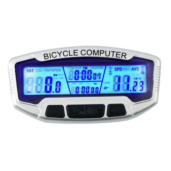 

digital lcd backlight bicycle computer odometer bike speedometer satch ing